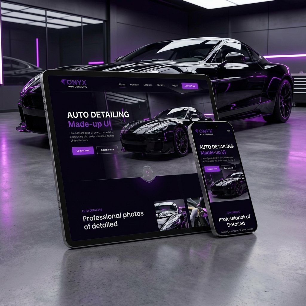 Detail Genius Website Mockup